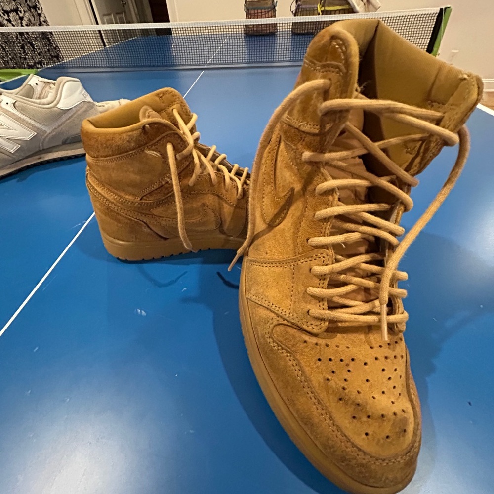 Jordan Wheat Suede High-Top Boots